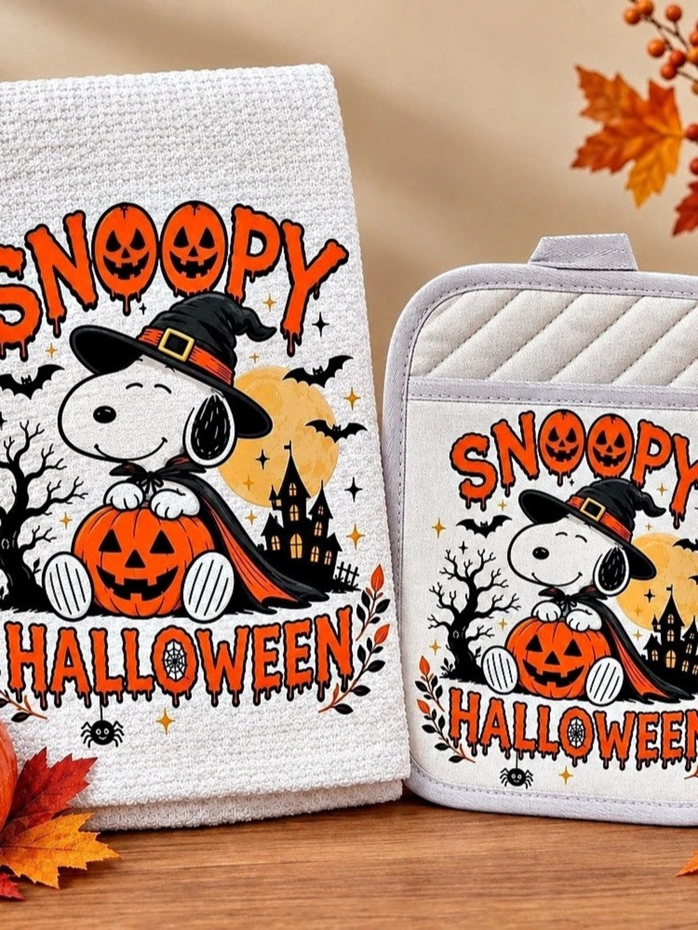 Halloween Snoopy Hand Towel Set